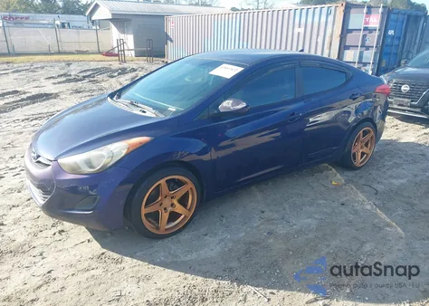 2011 Hyundai Elantra Gls z USA, uszkodzony, nr VIN 5NPDH4AE3BH005386